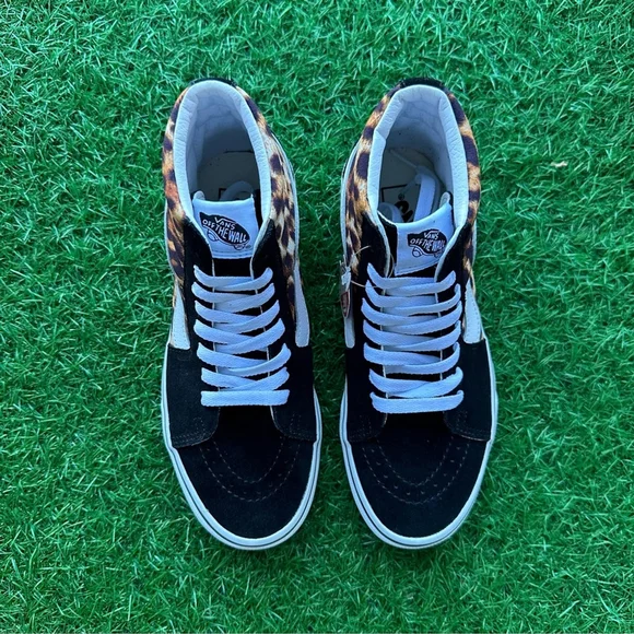 Vans Sk8 Hi Leopard Black / True White - Picture 3 of 10
